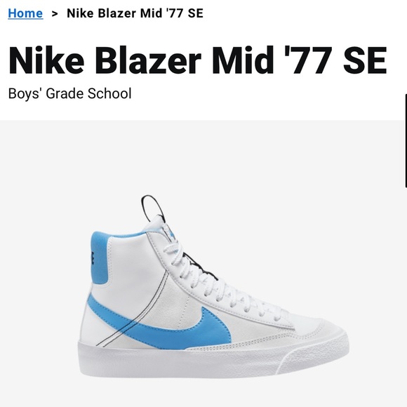 Nike Blazer 77 Mids - University Blue and White - NO LONGER AVAILABLE IN STORES! - Picture 3 of 4